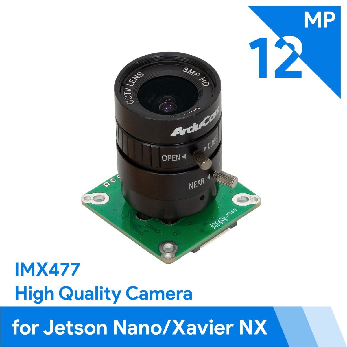 Arducam High Quality Camera, 12.3MP IMX477 HQ with 6mm CS-Mount Lens for Jetson Nano